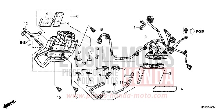ABS CONTROL UNIT (CBR600RA) for CBR600RR ABS GRAPHITE BLACK (NHB01) from 2012